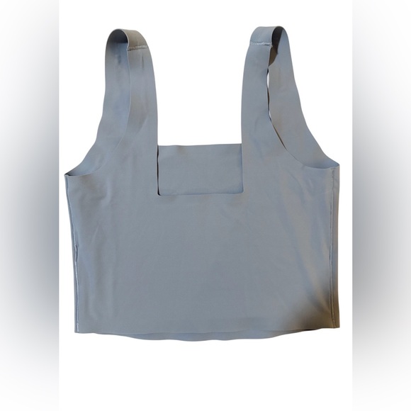 Aerie SMOOTHEZ Square Neck Light Blue Tank Top - Size Small - NWOT - Picture 6 of 6